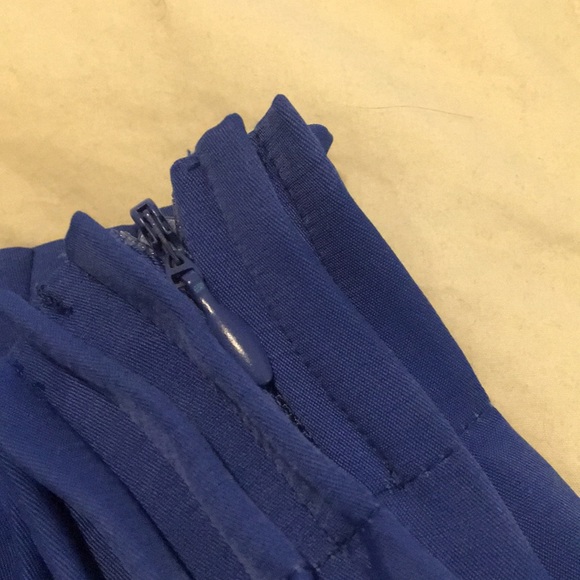 H&M Cobalt Blue Pleated Skirt Blue Size 6 - Picture 3 of 5